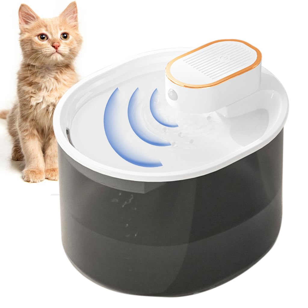 Qpets USB Cat Water Fountain, 3L Cordless Rechargeable Silent Cat Water Fountain Smart Induction Cat Water Fountain Automatic Water Filteration Circulation Cat Water Fountain Qpets USB Cat Water Fountain, 3L Cordless Rechargeable Silent Cat Water Fountain Smart Induction Cat Water Fountain Automatic Water Filteration Circulation Cat Water Fountain